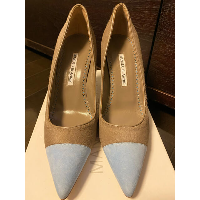 MANOLO BLAHNIK マノロブニク　パンプス　バイカラー