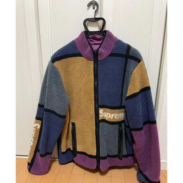 Reversible Colorblocked Fleece Jacket  L