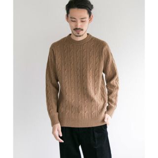 アーバンリサーチ(URBAN RESEARCH)の定価13200円 アーバンリサーチ ハミルトンウールカシミヤケーブルクルーネック(ニット/セーター)