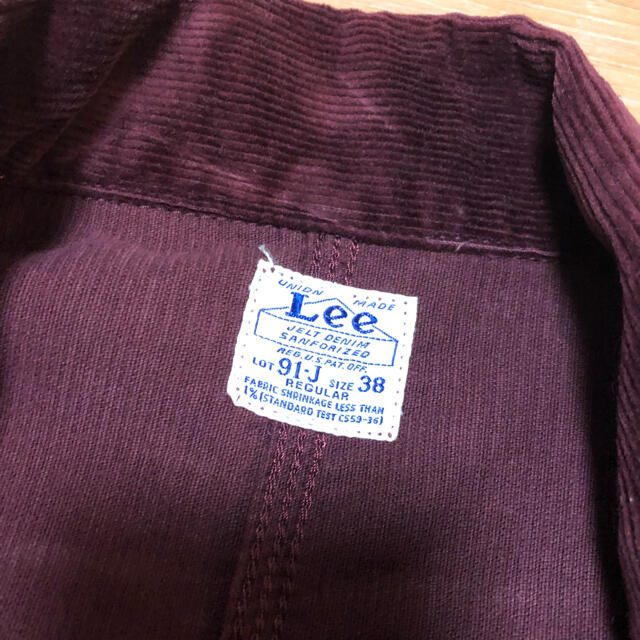 Lee(リー)の良品 Lee 91-J モンキータイム別注 コーデュロイ カバーオール 38 メンズのジャケット/アウター(カバーオール)の商品写真