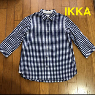 イッカ(ikka)のIKKA イッカ　ギンガムチェックシャツ ブラウス(シャツ/ブラウス(長袖/七分))