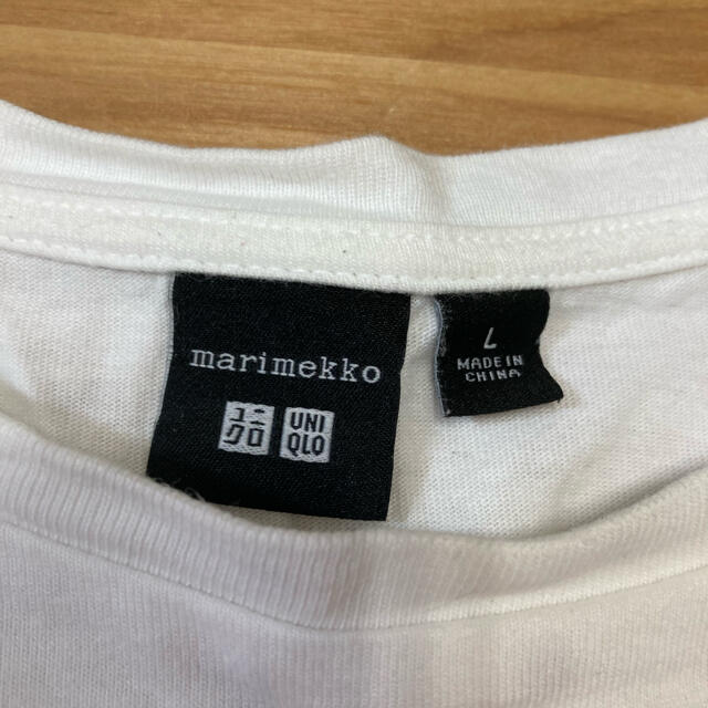 marimekko(マリメッコ)のmarimekko×UNIQLO コラボTシャツ　Lサイズ レディースのトップス(Tシャツ(半袖/袖なし))の商品写真