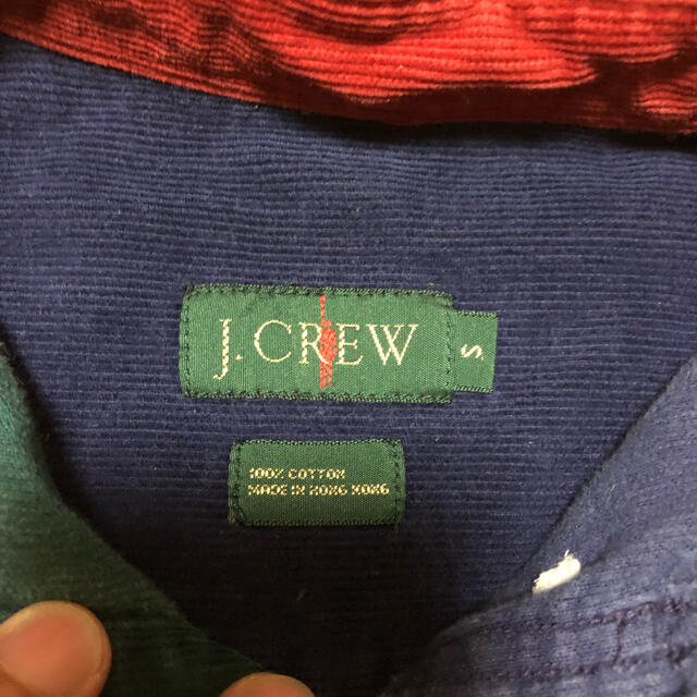 90s J.CREW マルチカラー コーデュロイシャツ ボタンダウン