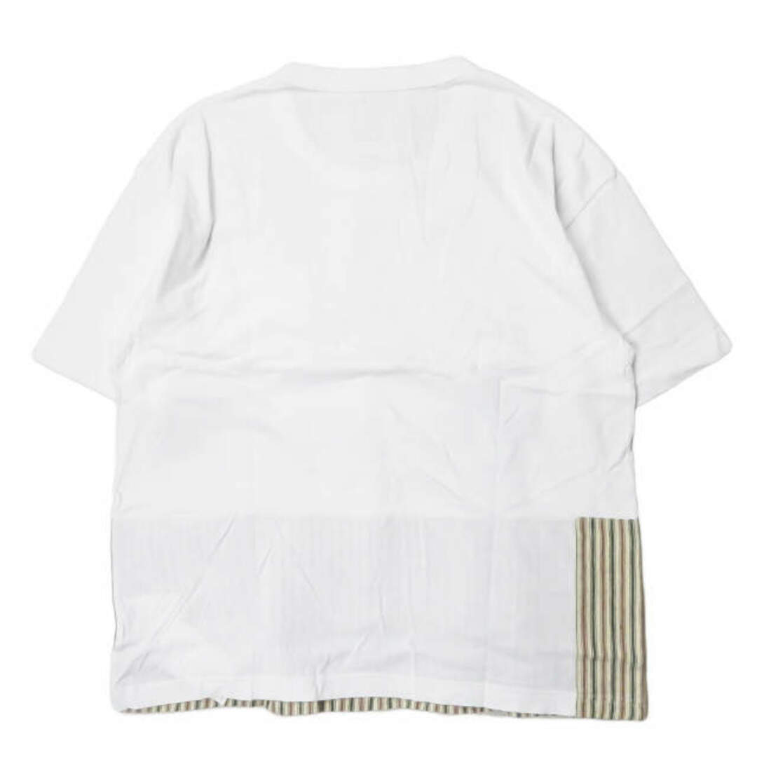 VISVIM(ヴィスヴィム)のvisvim ビズビム 20SS 日本製 JUMBO TEE S/S COLLAGE ジャンボTシャツ カレッジ 0120105010027 2 IVORY STRIPE 半袖 ポケット トップス【新古品】【中古】【visvim】 メンズのトップス(Tシャツ/カットソー(半袖/袖なし))の商品写真