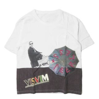 ヴィスヴィム(VISVIM)のvisvim ビズビム 20SS 日本製 JUMBO TEE S/S COLLAGE ジャンボTシャツ カレッジ 0120105010027 2 NAVY STRIPE 半袖 ポケット トップス【新古品】【中古】【visvim】(Tシャツ/カットソー(半袖/袖なし))