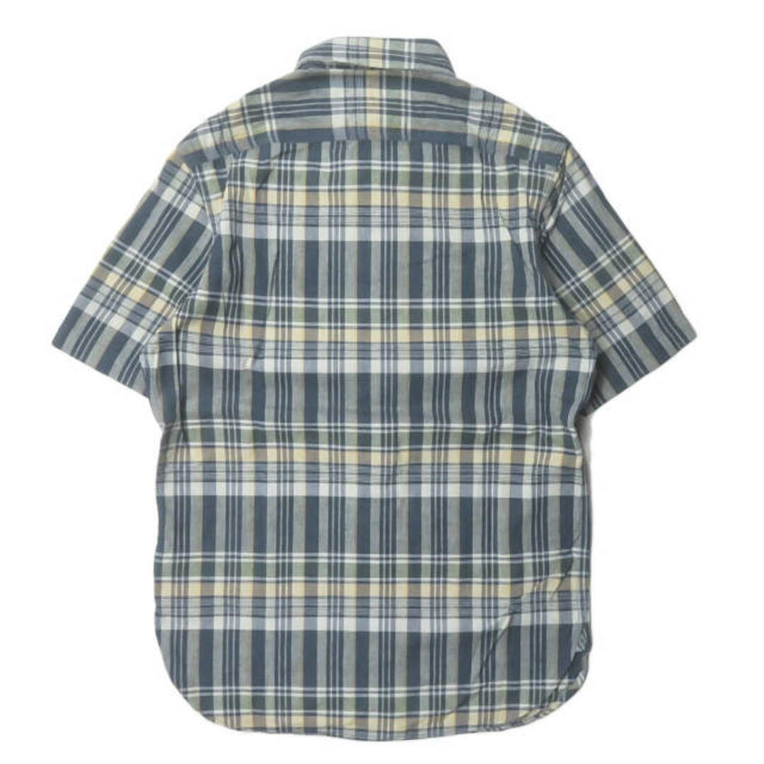 RRL(ダブルアールエル)のRRL ダブルアールエル FARRELL PLAID S/S WORK SHIRTS ショートスリーブチェックワークシャツ XS ブルー 半袖 Double RL トップス【中古】【RRL】 メンズのトップス(シャツ)の商品写真