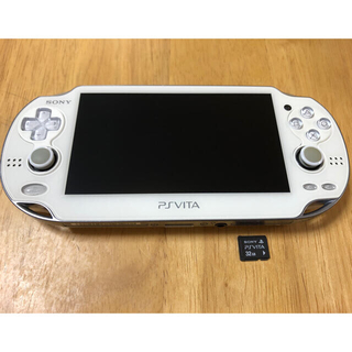 プレイステーションヴィータ(PlayStation Vita)のPSVITA  PCH-1000 メモリーカード32GB ソフト3本セット(携帯用ゲーム機本体)