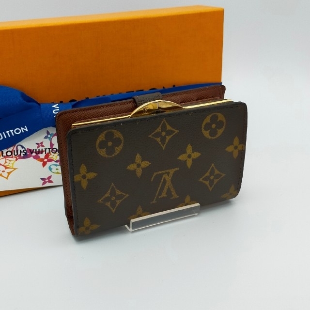 LOUIS VUITTON(ルイヴィトン)の【展示品レベル✨】使い易くて大人気❗ルイヴィトン　がま口　折財布 レディースのファッション小物(財布)の商品写真