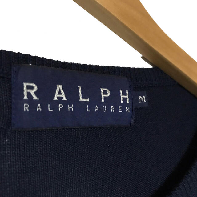 Ralph Lauren(ラルフローレン)のローレンラルフローレン　ネイビー　シルク100%カーディガン レディースのトップス(カーディガン)の商品写真