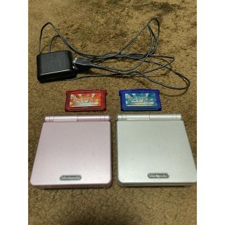 ゲームボーイアドバンス2台+充電器 カセット抜きゲームソフト/ゲーム機