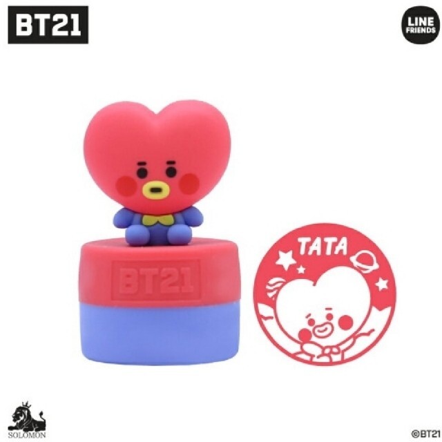 BT21 フィギュアスタンプ TATA テヒョン 公式 BTS エンタメ/ホビーのおもちゃ/ぬいぐるみ(キャラクターグッズ)の商品写真