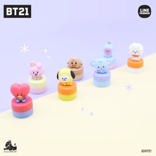 BT21 フィギュアスタンプ TATA テヒョン 公式 BTS エンタメ/ホビーのおもちゃ/ぬいぐるみ(キャラクターグッズ)の商品写真