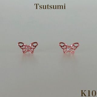 ジュエリーツツミ(JEWELRY TSUTSUMI)のJEWELRY TSUTSUMI 10金 蝶 ピアス(ピアス)