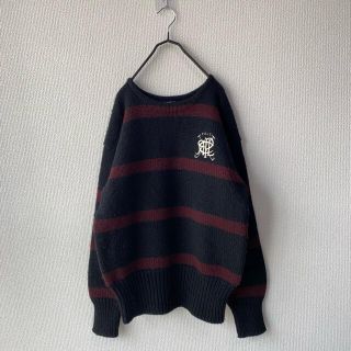 ポロラルフローレン(POLO RALPH LAUREN)のPolo by Ralph Lauren ボーダー ウール セーター M 古着(ニット/セーター)