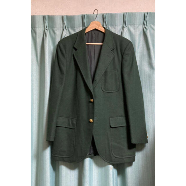 ［極美品］KENT VAN jacket ブレザー ジャケット 濃緑 金ボタン