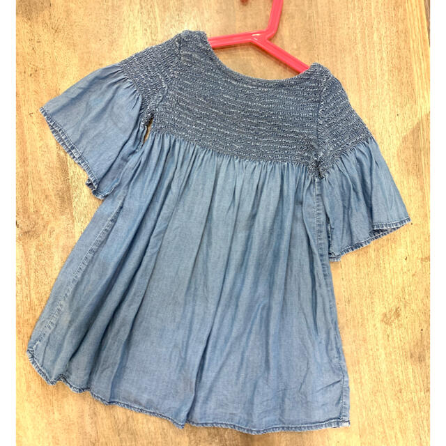 babyGAP(ベビーギャップ)の【baby GAP】デニムワンピース　110cm キッズ/ベビー/マタニティのキッズ服女の子用(90cm~)(ワンピース)の商品写真