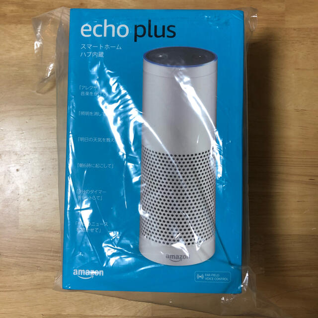 ECHO(エコー)のAmazonエコープラス　ホワイト スマホ/家電/カメラのオーディオ機器(スピーカー)の商品写真