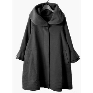 ソブ ダブスタ akkoコラボ 18AW ボンバーポンチョコート F グレー