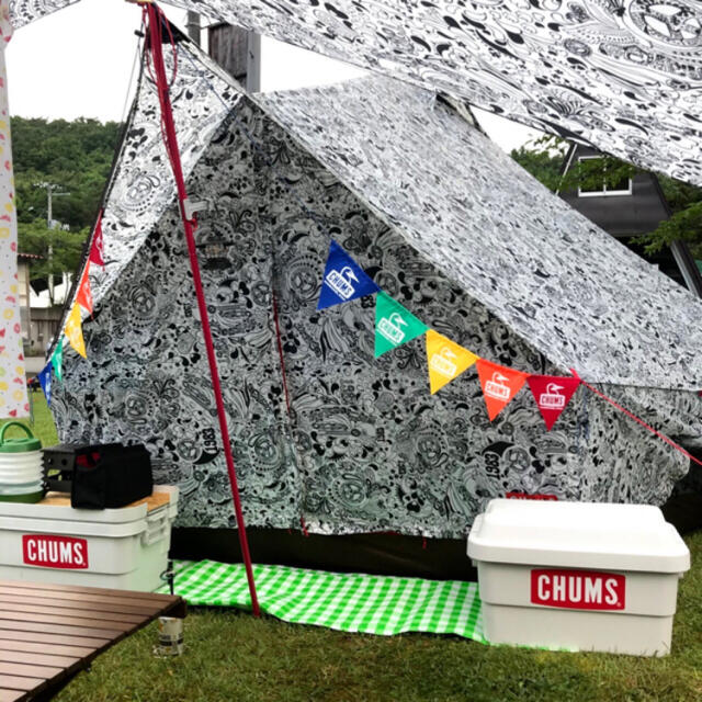 CHUMS(チャムス)のCHUMS チャムス　GARLAND ガーランド　テント　装飾　未使用 ハンドメイドのパーティー(ガーランド)の商品写真