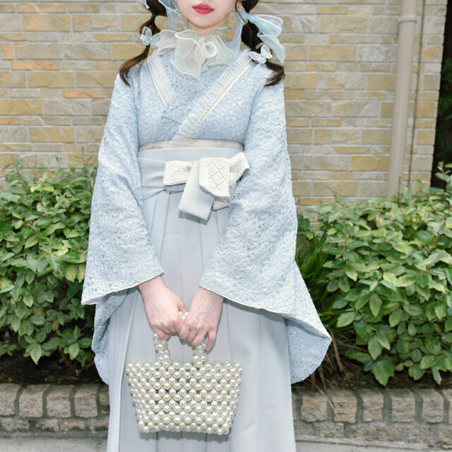 2022高い素材 卒業袴 レース着物 袴 2点セット 卒業袴セット 袴セット