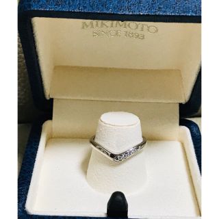 ミキモト(MIKIMOTO)の美品　ミキモト  リング　pt950  8.5号　ダイヤモンド　(リング(指輪))