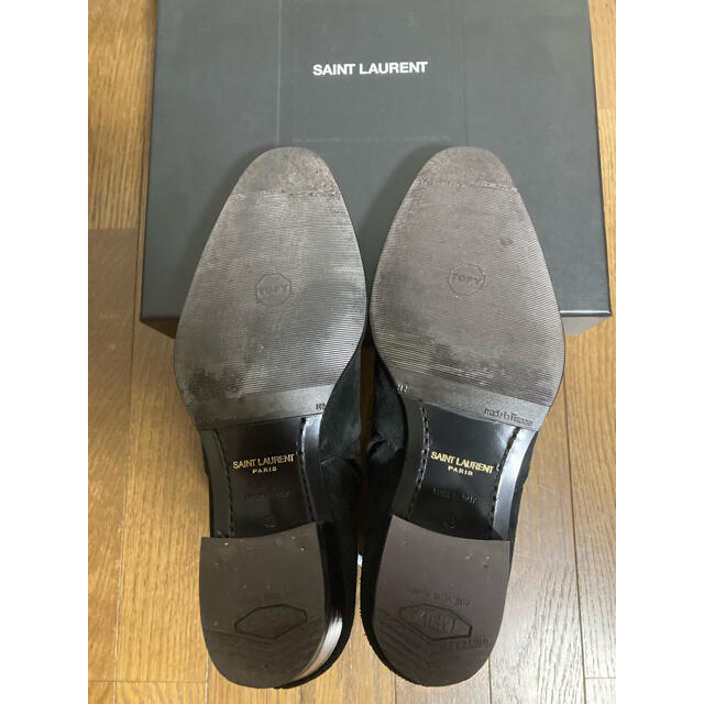 Saint Laurent(サンローラン)の超美品 サンローランパリ ワイアット スエード ヒールブーツ 43 メンズの靴/シューズ(ブーツ)の商品写真