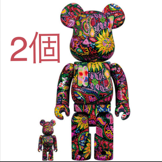 BE@RBRICK Psychedelic Paisley 100％ 400%