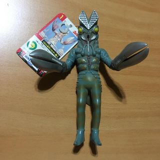 【90s・タグ付】バルタン星人 ソフビ人形 ウルトラ怪獣シリーズ バンダイ製