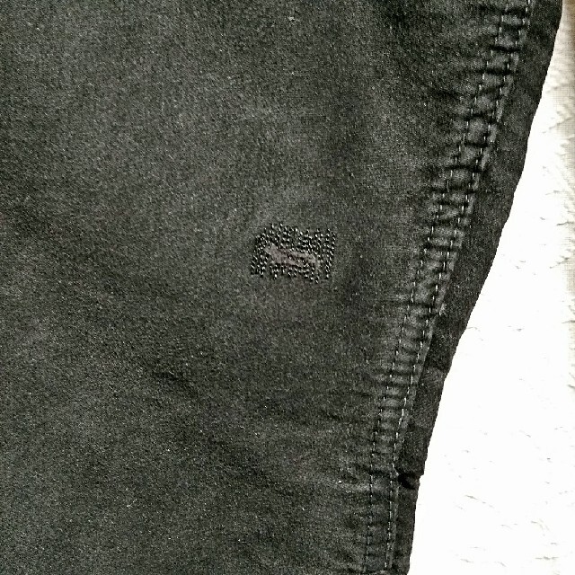 ビンテージ　フランス　40s　ブラックモールスキン　ワークパンツ　良サイズ！ メンズのパンツ(ワークパンツ/カーゴパンツ)の商品写真