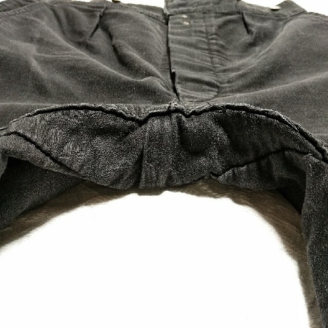 ビンテージ　フランス　40s　ブラックモールスキン　ワークパンツ　良サイズ！ メンズのパンツ(ワークパンツ/カーゴパンツ)の商品写真