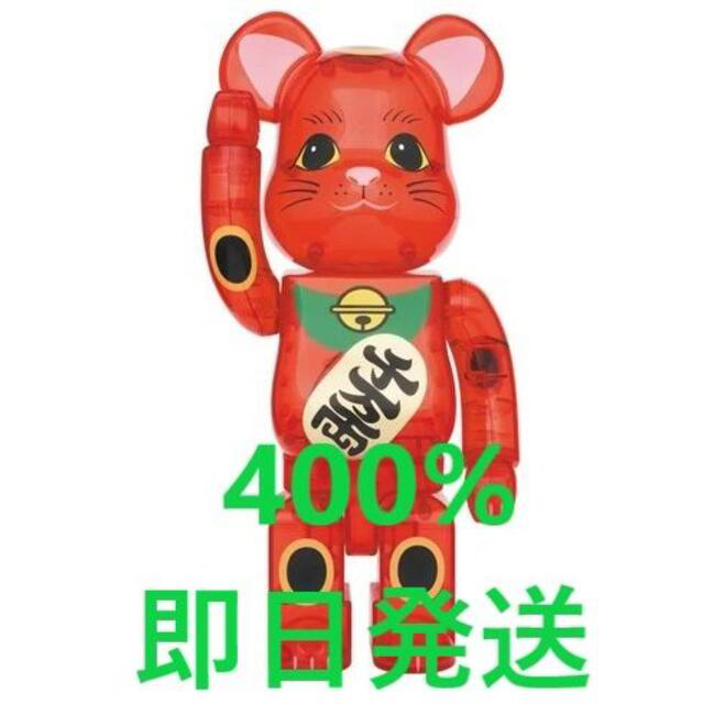 BE@RBRICK 招き猫 梅透明 400%エンタメ/ホビー