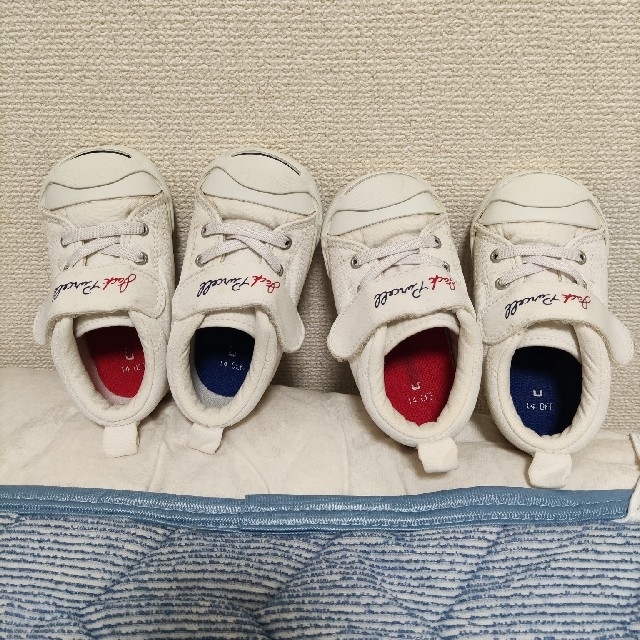 CONVERSE(コンバース)のコンバース　ジャックパーセル14cm/双子 キッズ/ベビー/マタニティのベビー靴/シューズ(~14cm)(スニーカー)の商品写真