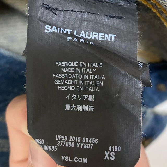 Saint Laurent(サンローラン)の【エディ期】SAINT LAURENT サンローラン デニムジャケット　XS メンズのジャケット/アウター(Gジャン/デニムジャケット)の商品写真