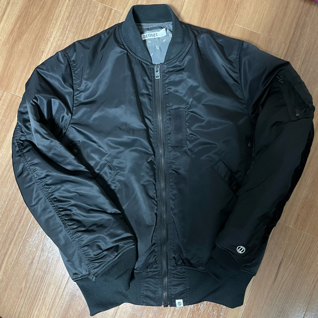 FRAGMENT(フラグメント)のsequel ma-1 black XL メンズのジャケット/アウター(フライトジャケット)の商品写真