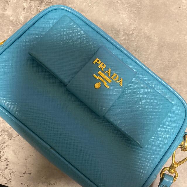 値下げ☆PRADA サフィアーノ BLUE