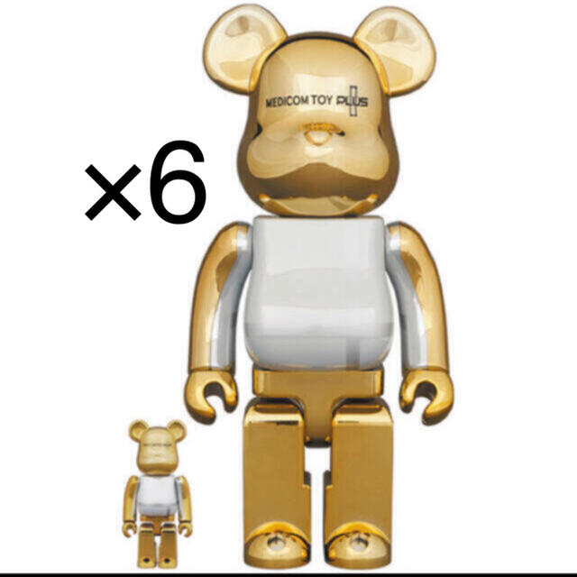 特価ブランド BE@RBRICK - TOY MEDICOM 400% 100% Ver. CHROME GOLD ...