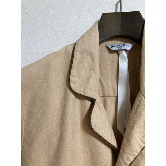 美品 BED J.W. FORD ベッドフォード パジャマコート 1 ベージュ