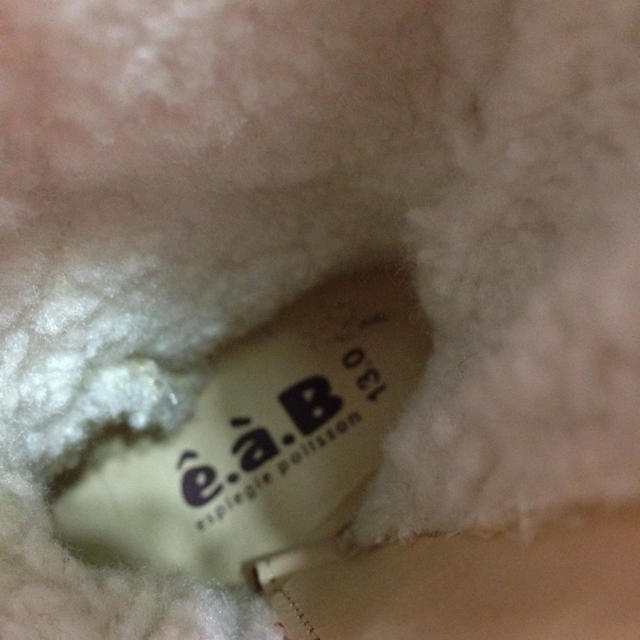 e.a.B(エーアーベー)のe.a.b 茶色ムートンブーツ♡12.5 キッズ/ベビー/マタニティのベビー靴/シューズ(~14cm)(その他)の商品写真