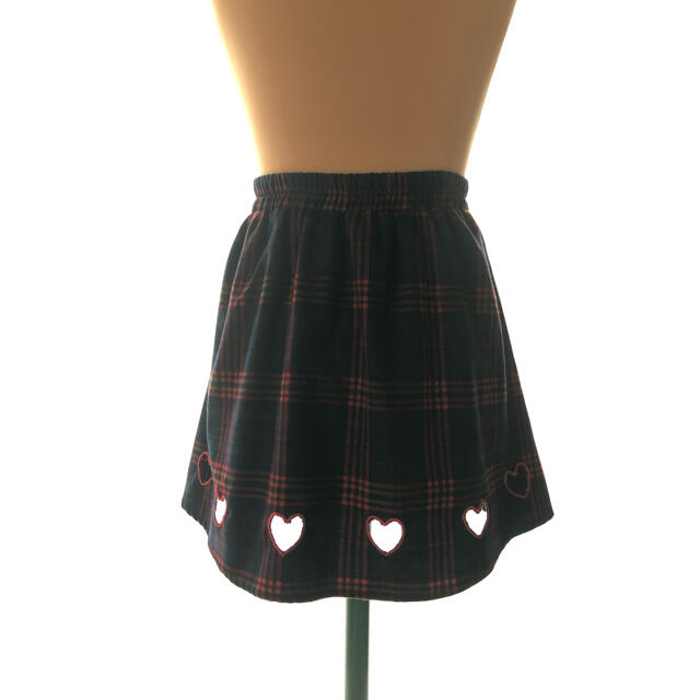 MA＊RS(マーズ)の【最終セール7月末まで】MA＊RS 赤チェック柄ハート抜きスカート レディースのスカート(ミニスカート)の商品写真