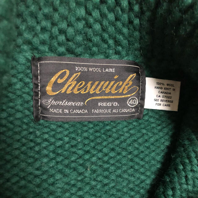 【極美品】 Cheswick カウチン セーター アメフト 40 L 7