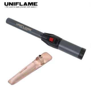 ユニフレーム(UNIFLAME)の限定色　スティックターボII タックOD+専用レザーホルスターセット(調理器具)
