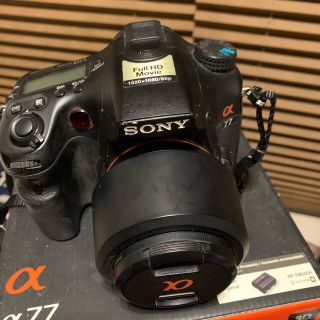 SONY α77 中古美品　レンズ、三脚、その他セット(ミラーレス一眼)