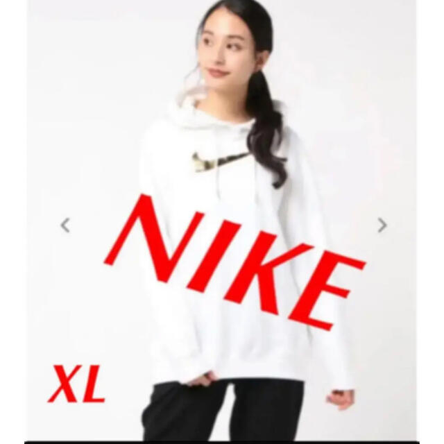 NIKE(ナイキ)の⭕️NIKE BB OS シャイン フーディ ホワイト/ゴールド【XL】 レディースのトップス(パーカー)の商品写真