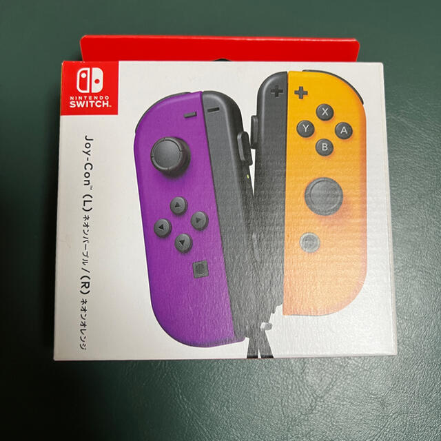 Nintendo Switch(ニンテンドースイッチ)の新品未開封！ニンテンドースイッチ　Joy-Con パープル　オレンジ エンタメ/ホビーのゲームソフト/ゲーム機本体(携帯用ゲーム機本体)の商品写真
