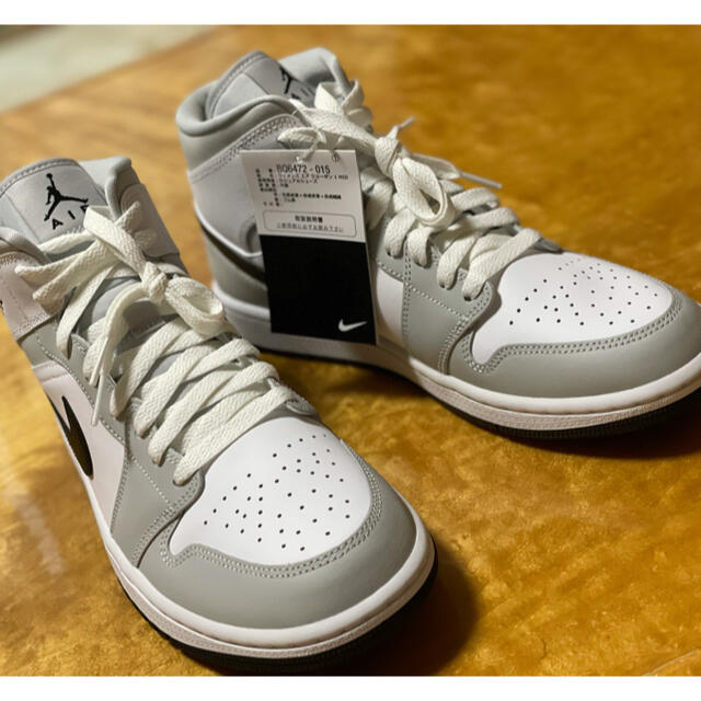 Air Jordan 1 Mid "Grey Fog/White/Black"