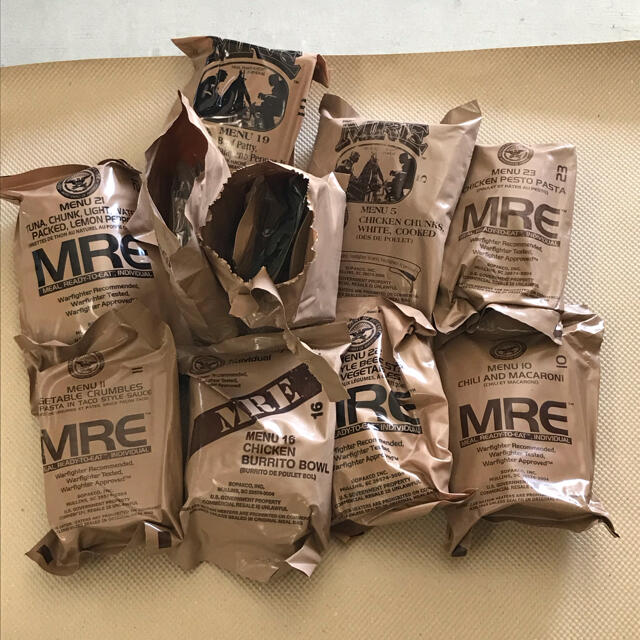 MRE １０食　訳あり　特価 エンタメ/ホビーのミリタリー(その他)の商品写真