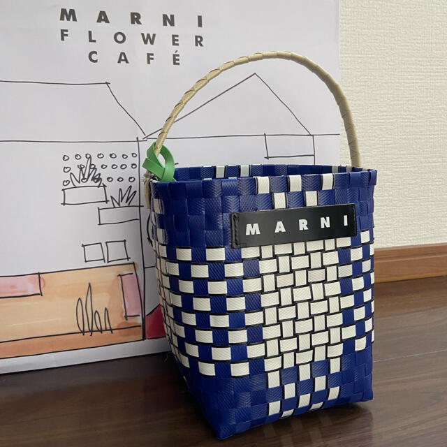 阪急 marni flower cafe購入 新作カゴバッグ 完売品かごバッグ/ストローバッグ