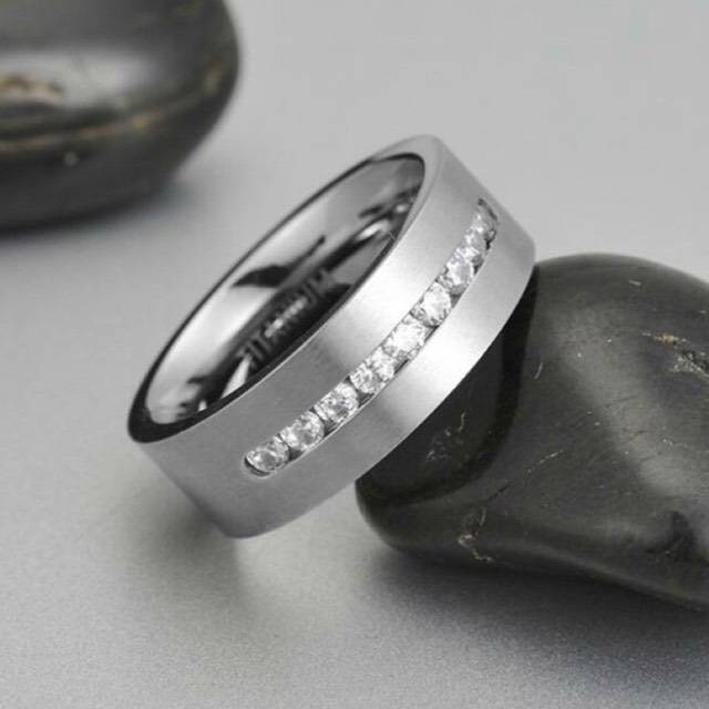 【SALE】リング　メンズ　指輪　シルバー　クロスボーダー　ステンレス　20号 メンズのアクセサリー(リング(指輪))の商品写真