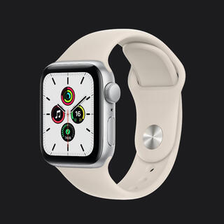 アップル(Apple)のApple Watch SE GPSモデル 40mmシルバーアルミニウム(その他)