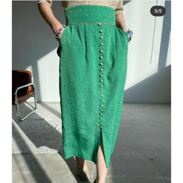 clane 田中みな実　スカート グリーン　0 レディースのスカート(ロングスカート)の商品写真